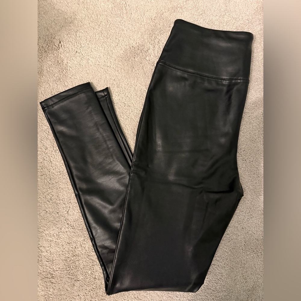 DEX High-Waist Black Faux Leather Women’s leggings